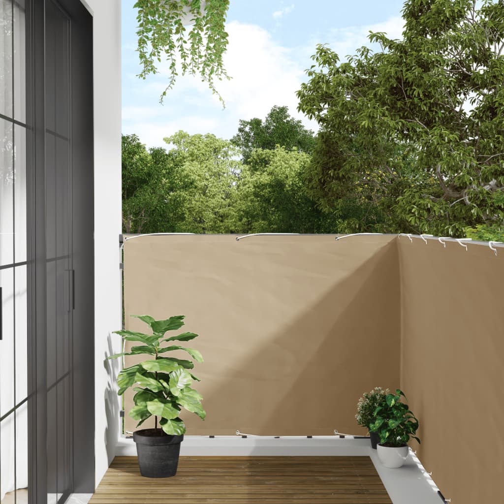 altanafskærmning 120x400 cm oxfordstof beige