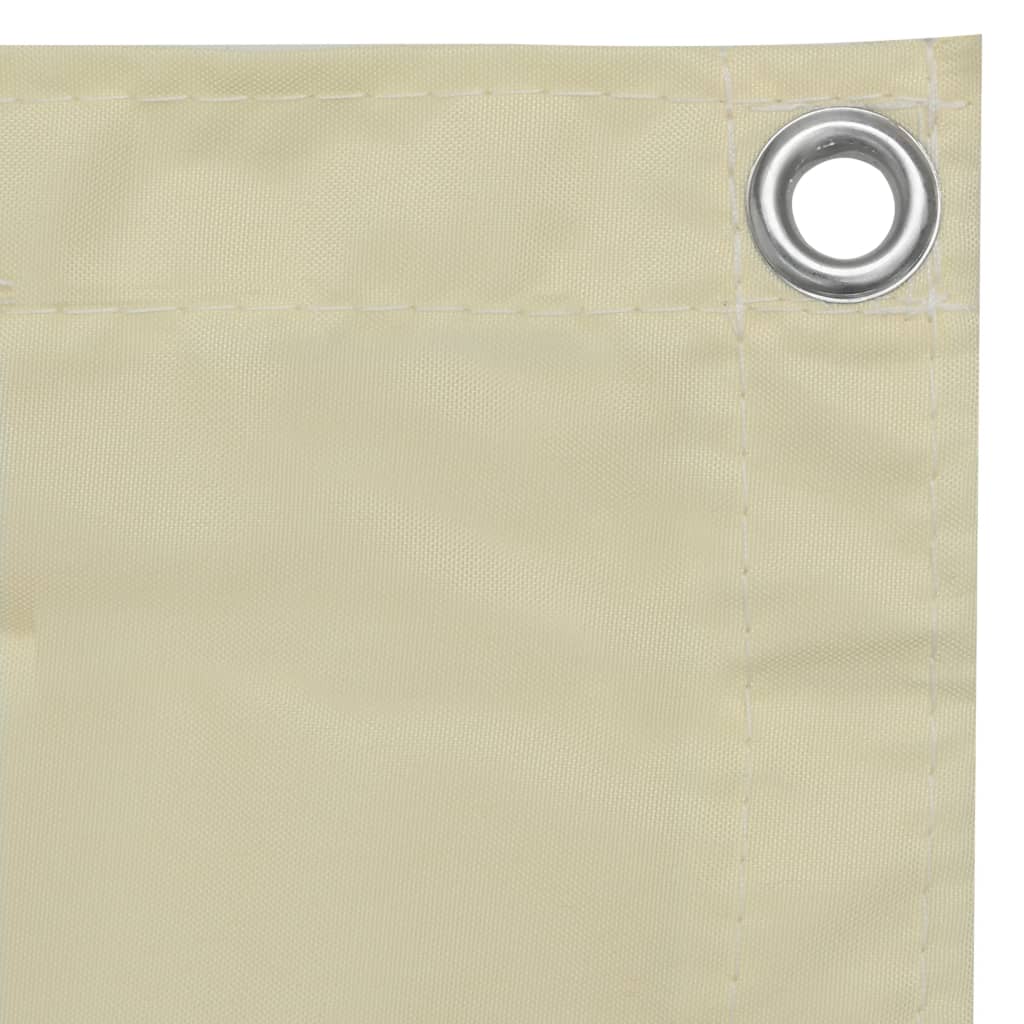 altanafskærmning 120x600 cm oxfordstof cremefarvet