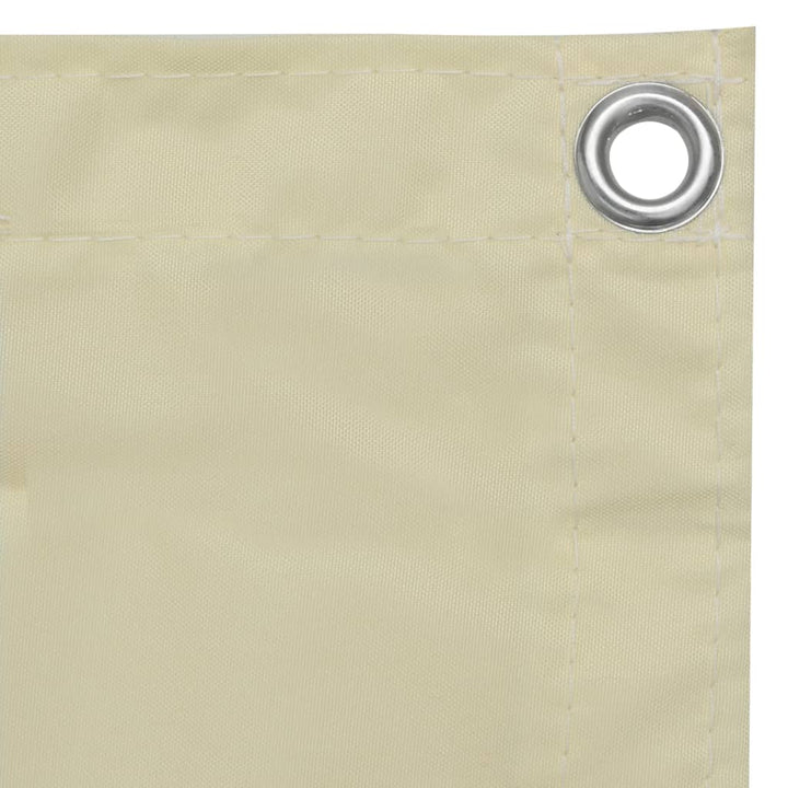 altanafskærmning 120x600 cm oxfordstof cremefarvet