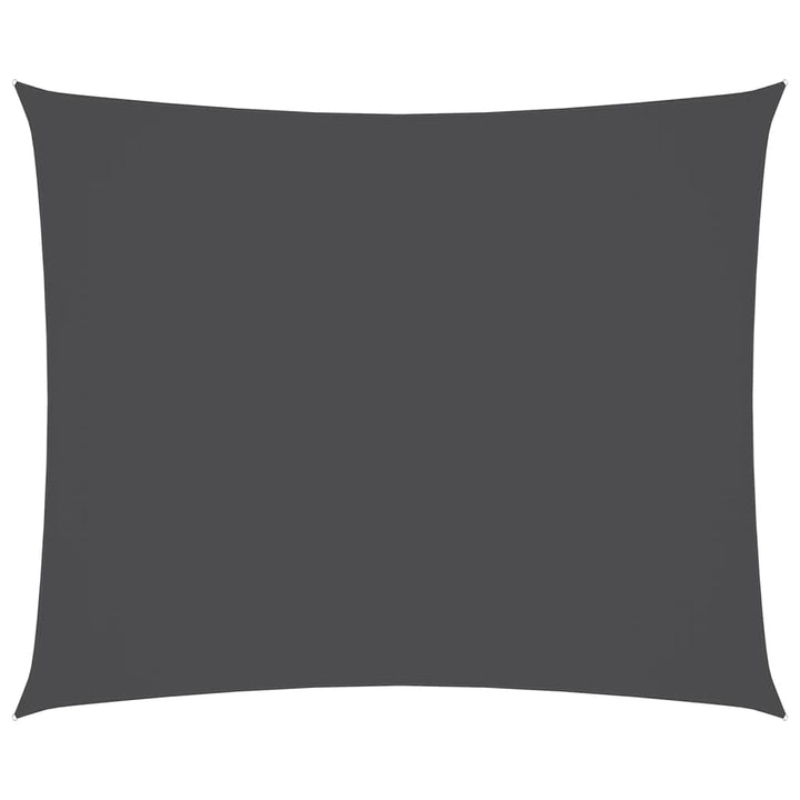 solsejl 2,5x3,5 m oxfordstof rektangulær antracitgrå