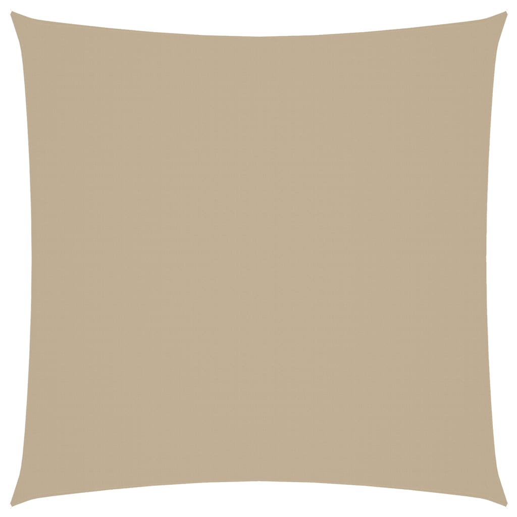 solsejl 4x4 m firkantet oxfordstof beige
