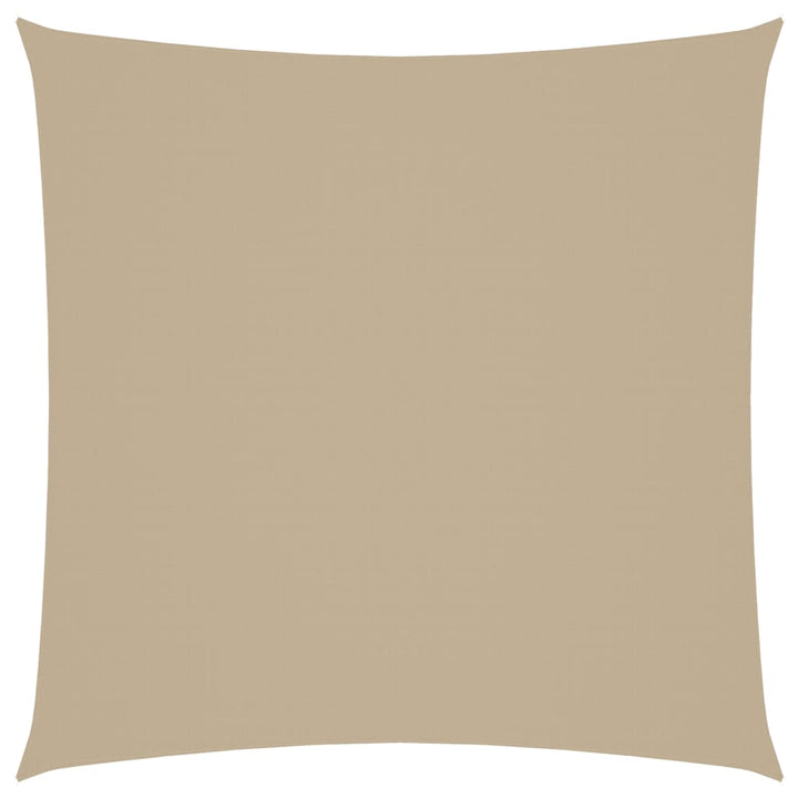 solsejl 4x4 m firkantet oxfordstof beige
