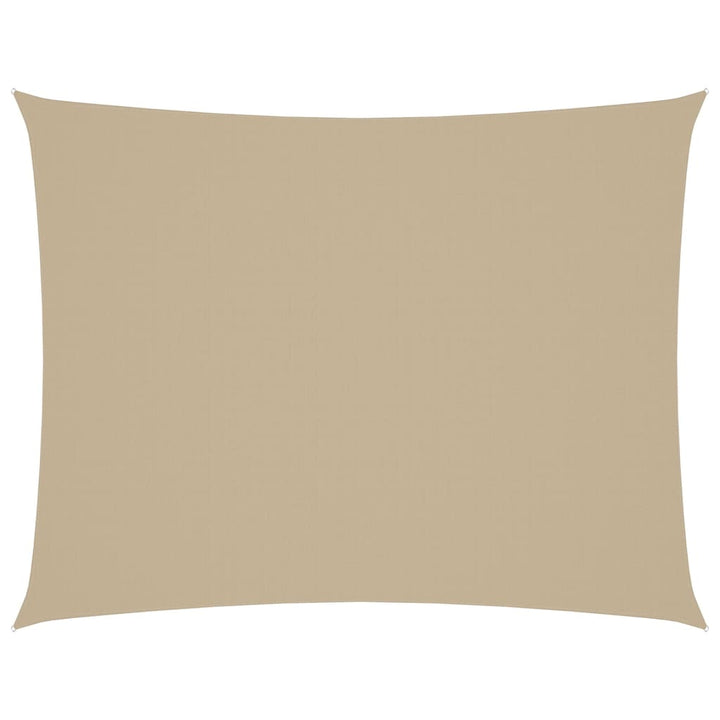 solsejl 2x3 m rektangulær oxfordstof beige