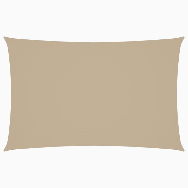 solsejl 2x4,5 m rektangulær oxfordstof beige