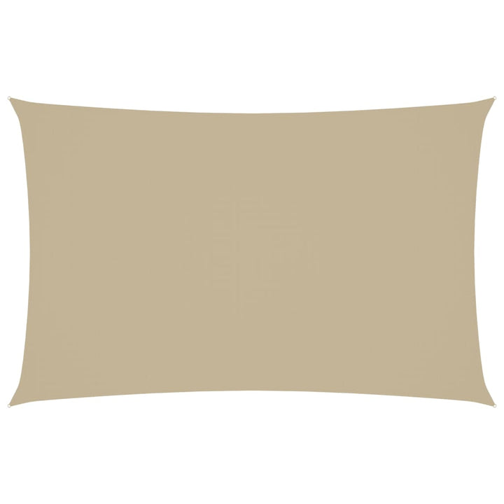 solsejl 2x5 m rektangulær oxfordstof beige