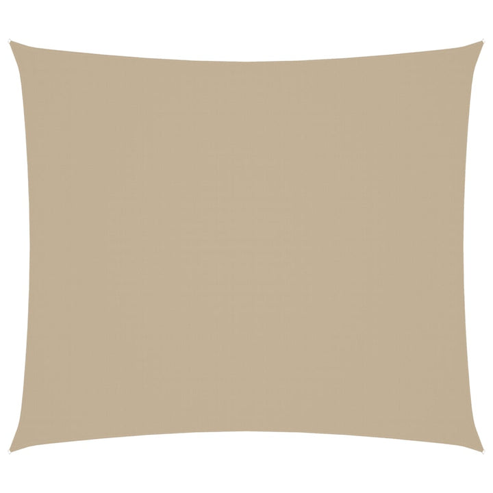 solsejl 2,5x3 m rektangulær oxfordstof beige