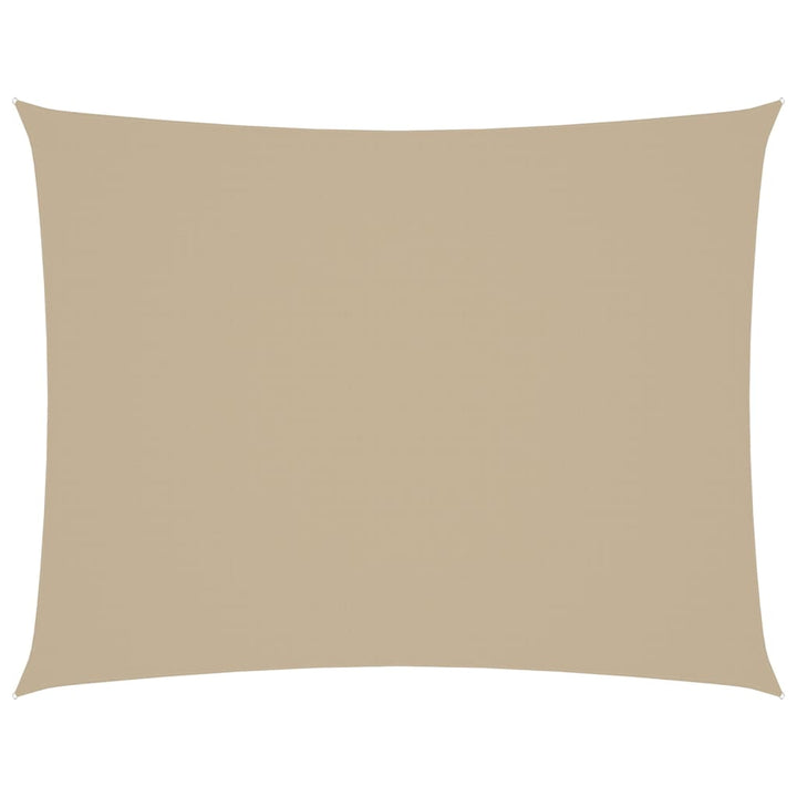 solsejl 2,5x3,5 m rektangulær oxfordstof beige