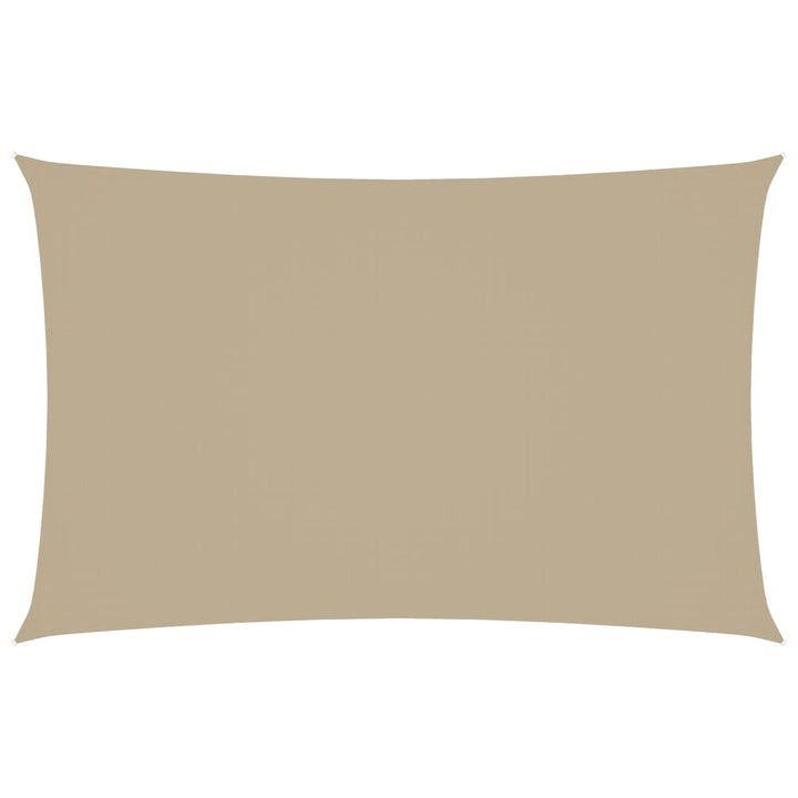 solsejl 2,5x5 m rektangulær oxfordstof beige