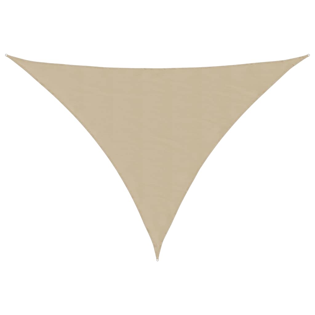 solsejl 2,5x2,5x3,5 m trekantet oxfordstof beige