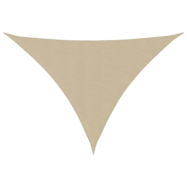 solsejl 2,5x2,5x3,5 m trekantet oxfordstof beige