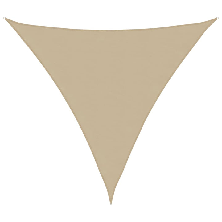 solsejl 4x4x4 m oxfordstof trekantet beige