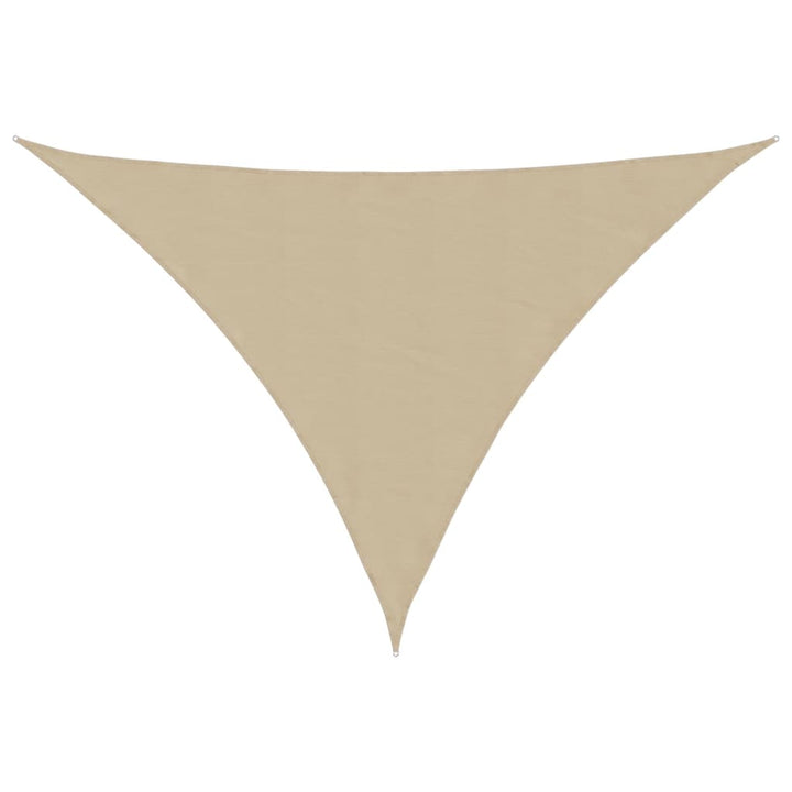 solsejl 4,5x4,5x4,5 m oxfordstof trekantet beige