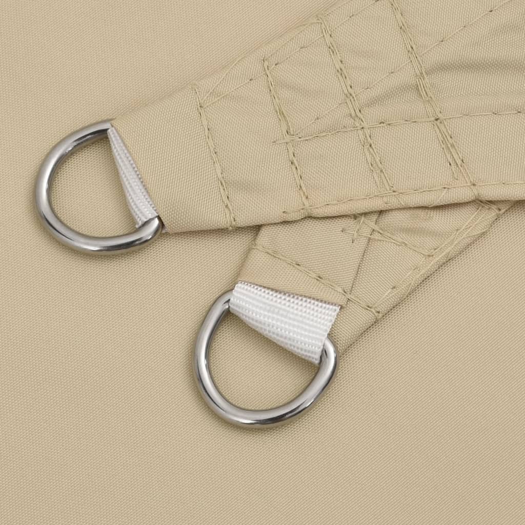 solsejl 4,5x4,5x4,5 m oxfordstof trekantet beige