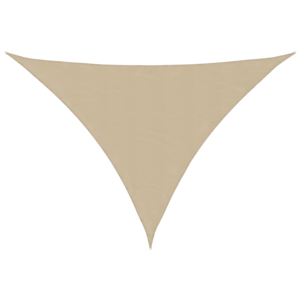 solsejl 4x5x5 m oxfordstof trekantet beige