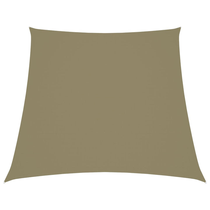 solsejl 2/4x3 m trapezformet oxfordstof beige
