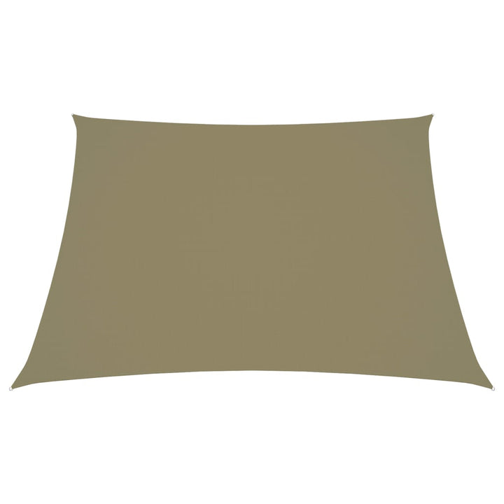 solsejl 2/4x3 m trapezformet oxfordstof beige