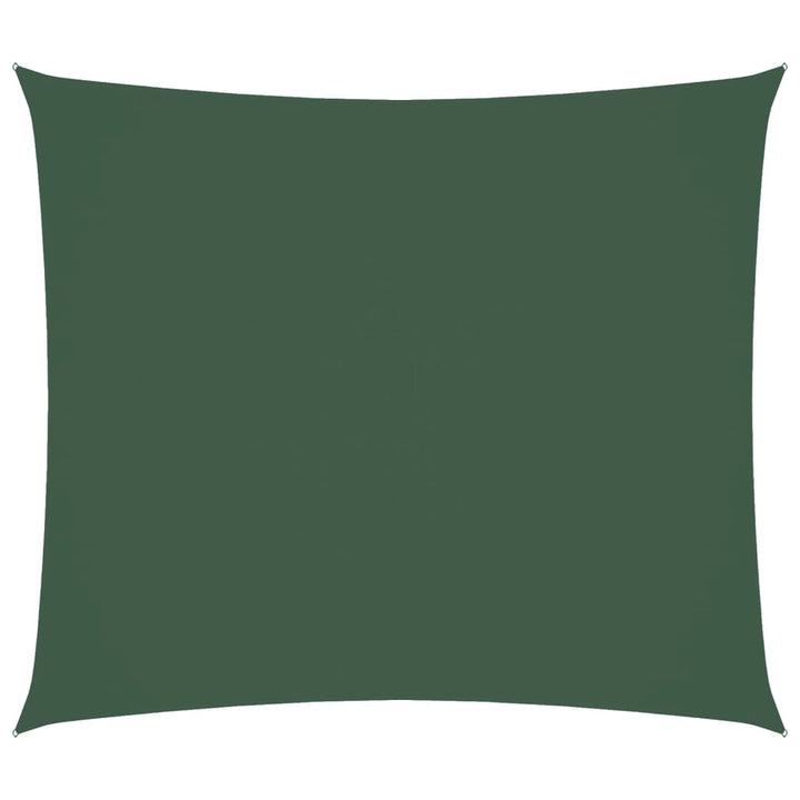 solsejl 2,5x3 m oxfordstof rektangulær mørkegrøn