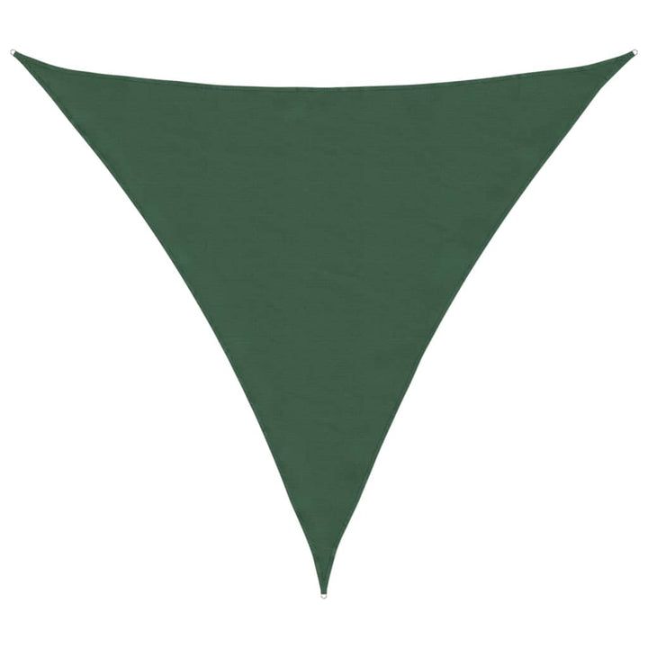 solsejl 6x6x6 m oxfordstof trekantet mørkegrøn
