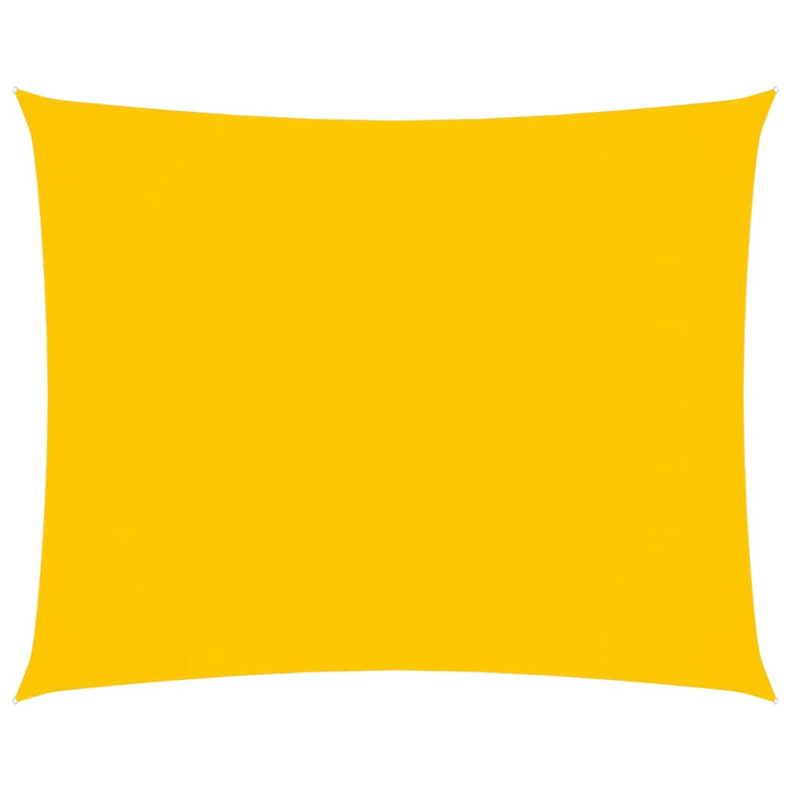 solsejl 2,5x4,5 m rektangulær oxfordstof gul