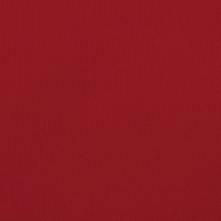 solsejl 3x4,5 m rektangulær oxfordstof rød