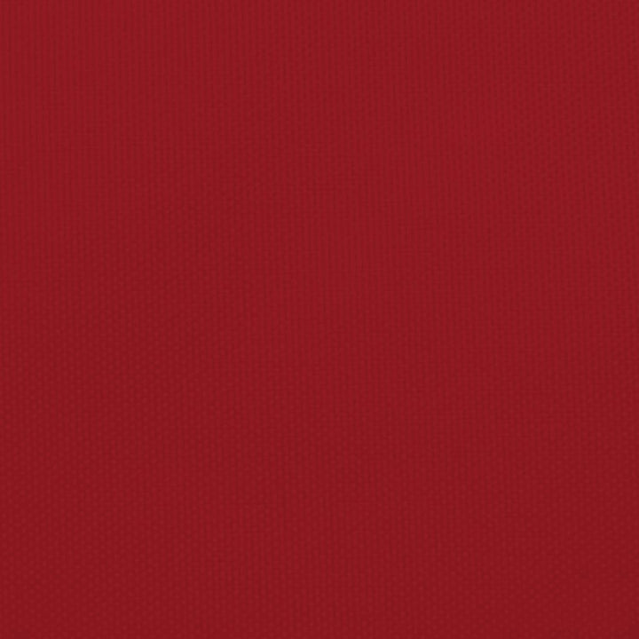 solsejl 3x6 m rektangulær oxfordstof rød