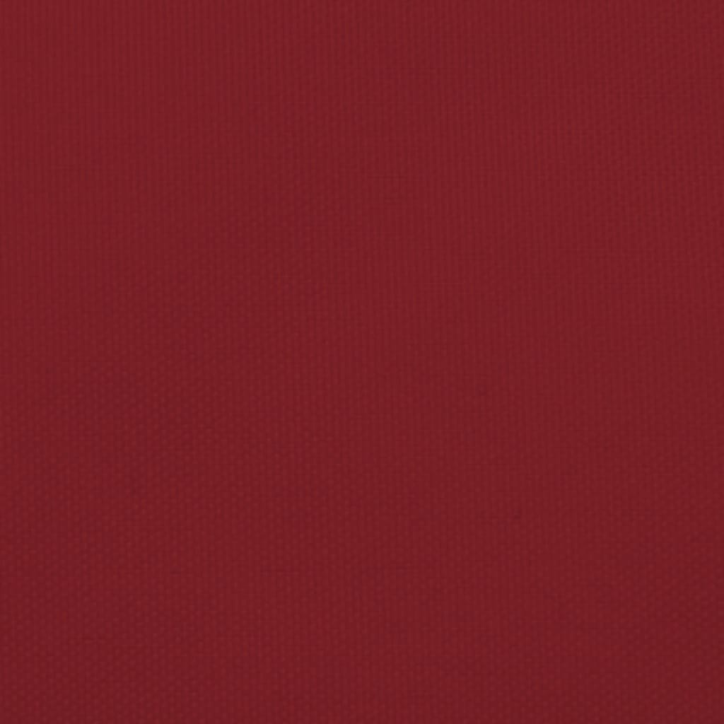 solsejl 3,5x4,5 m rektangulær oxfordstof rød