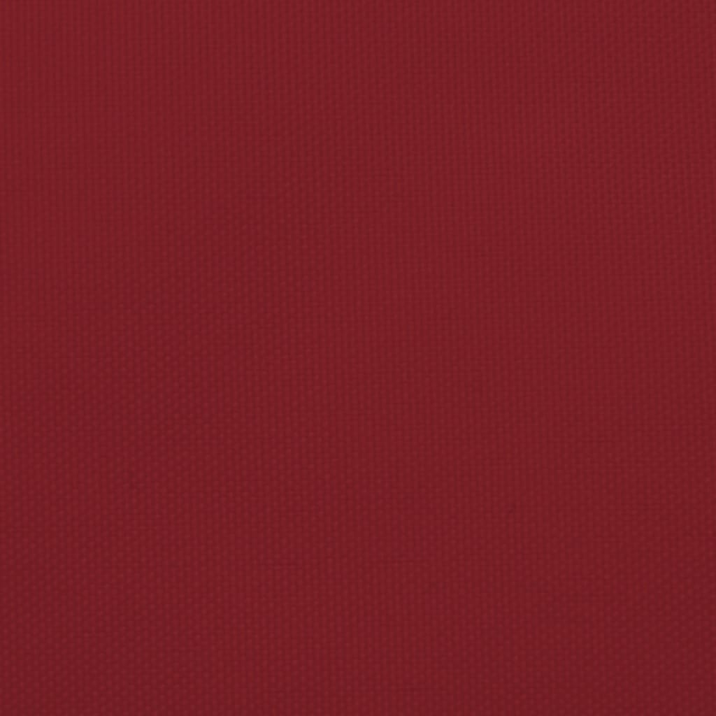 solsejl 3,5x5 m rektangulær oxfordstof rød