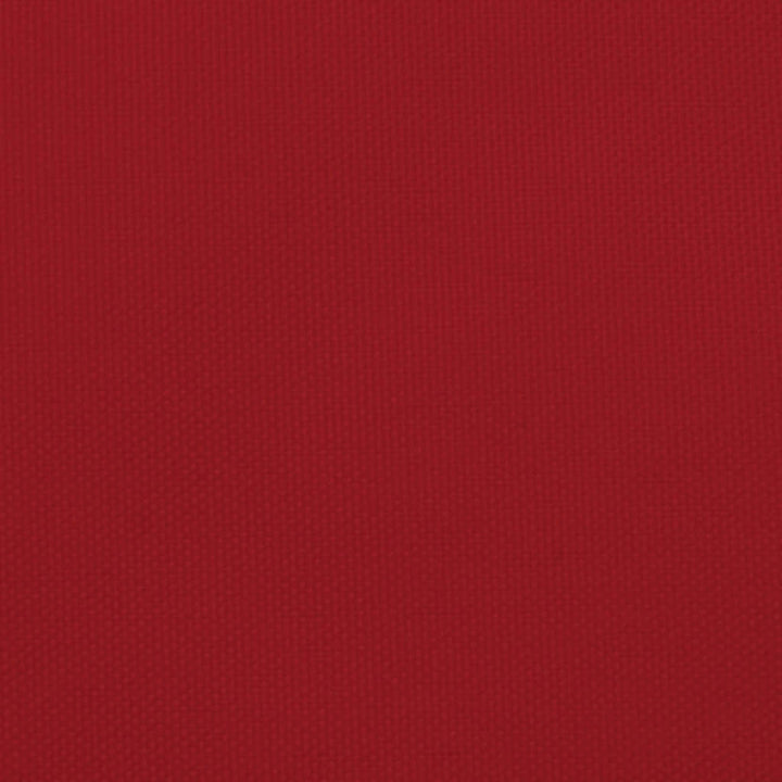 solsejl 4x6 m rektangulær oxfordstof rød