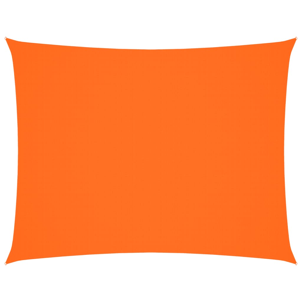 solsejl 2x3 m rektangulær oxfordstof orange