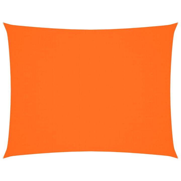 solsejl 2x3 m rektangulær oxfordstof orange