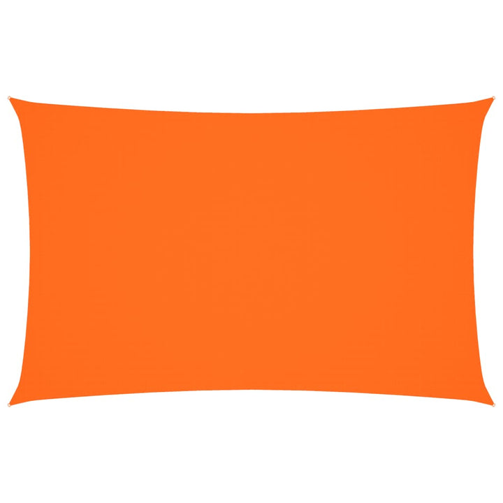 solsejl 2x4,5 m rektangulær oxfordstof orange