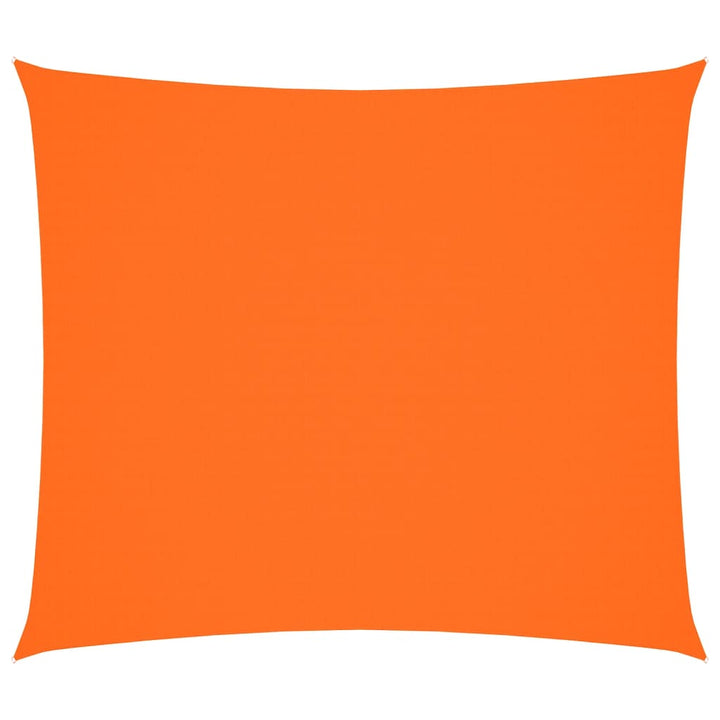 solsejl 2,5x3 m rektangulær oxfordstof orange
