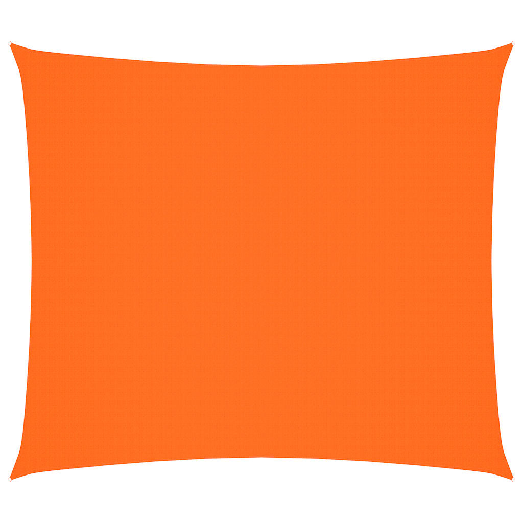 solsejl 2,5x3 m rektangulær oxfordstof orange