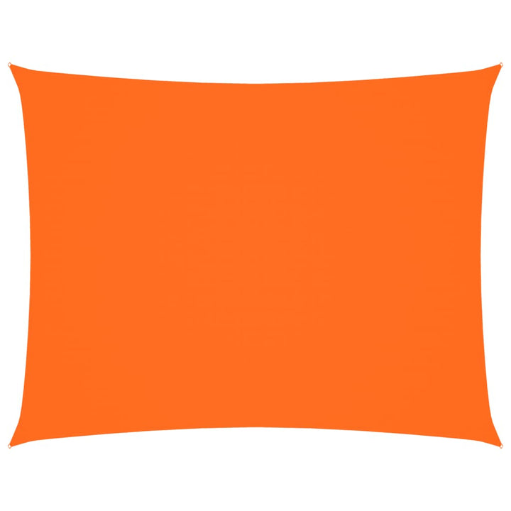 solsejl 2,5x3,5 m rektangulær oxfordstof orange