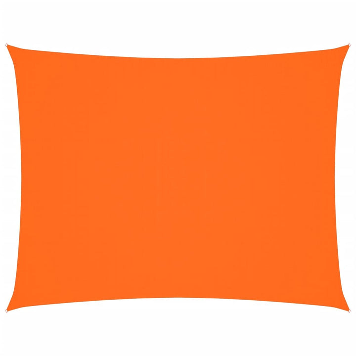 solsejl 2,5x4 m rektangulær oxfordstof orange