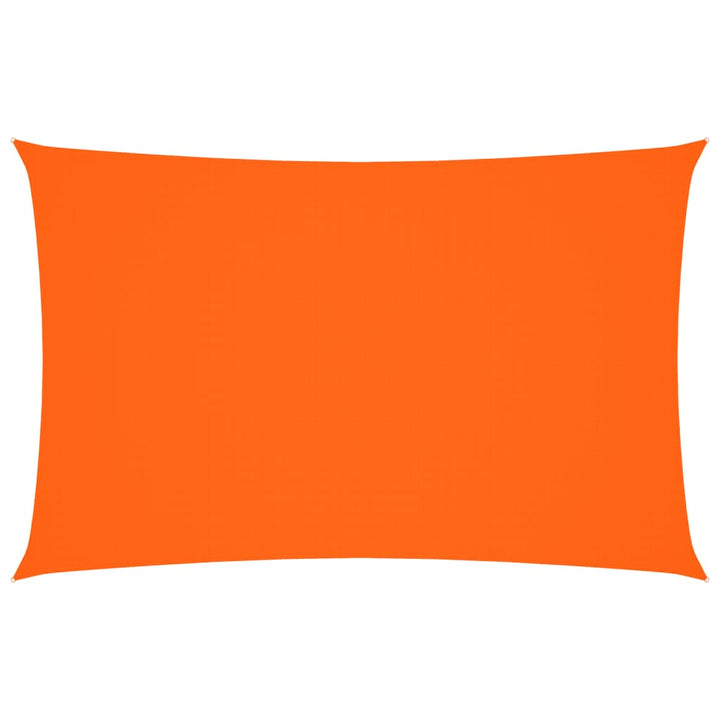 solsejl 2,5x5 m rektangulær oxfordstof orange