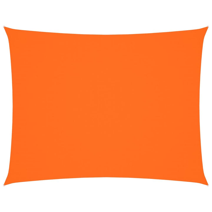 solsejl 3x4 m rektangulær oxfordstof orange