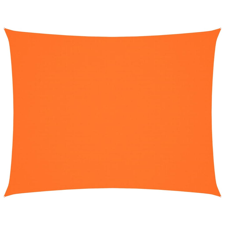 solsejl 3x4,5 m rektangulær oxfordstof orange