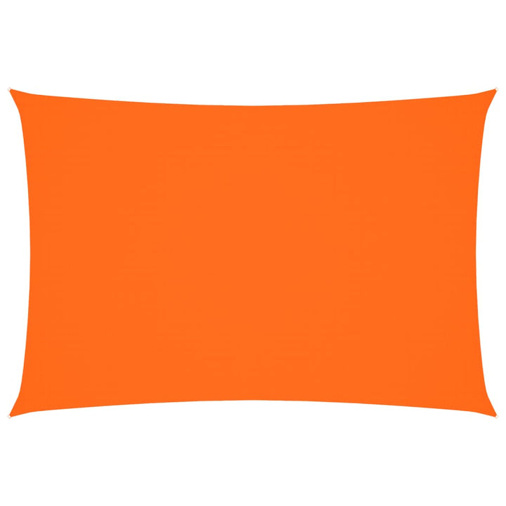 solsejl 3x5 m rektangulær oxfordstof orange
