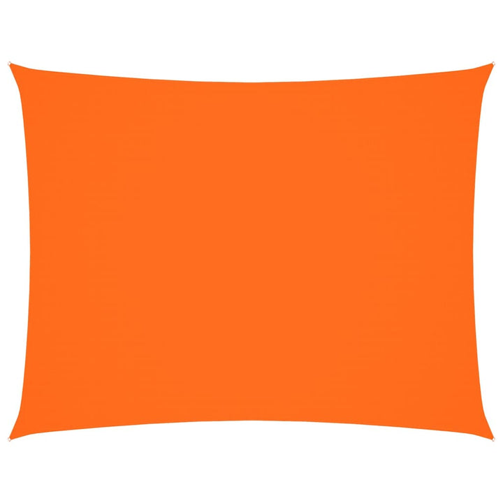 solsejl 3x6 m rektangulær oxfordstof orange
