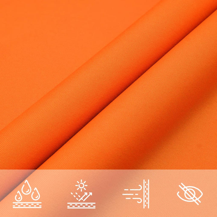 solsejl 3x6 m rektangulær oxfordstof orange