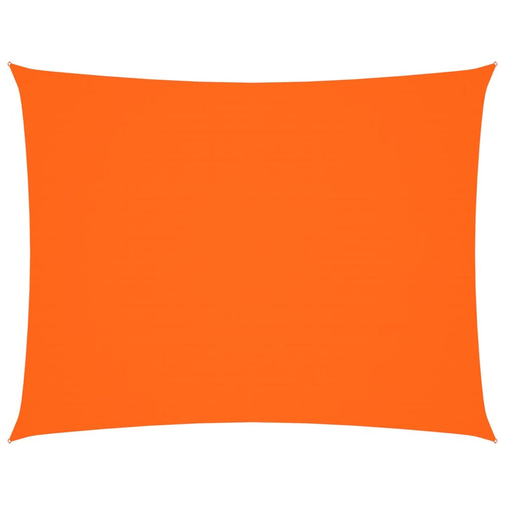 solsejl 3,5x4,5 m rektangulær oxfordstof orange