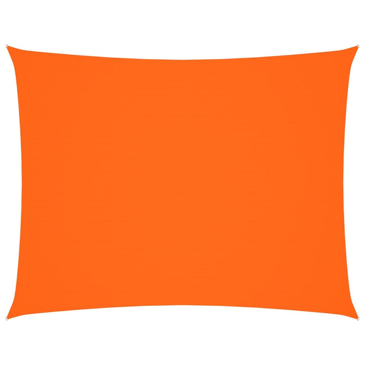 solsejl 4x5 m rektangulær oxfordstof orange
