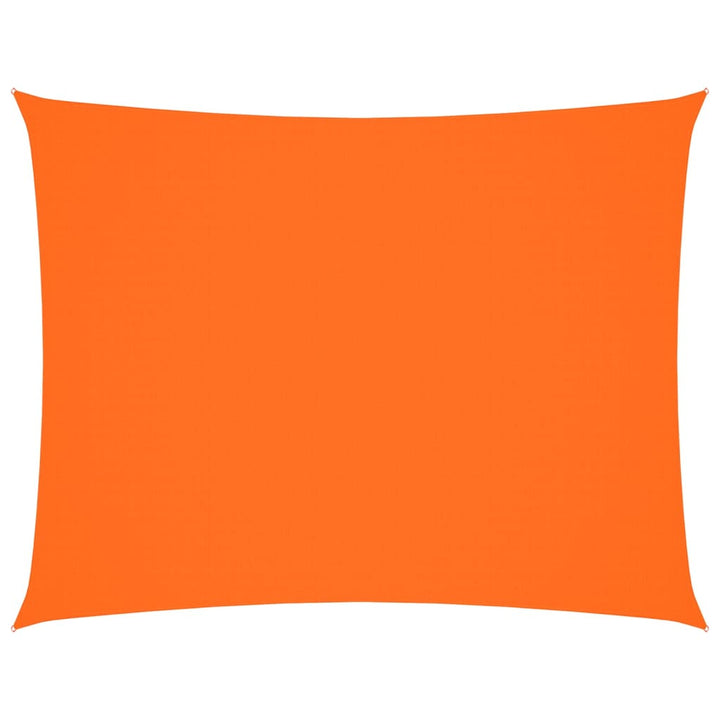 solsejl 4x6 m rektangulær oxfordstof orange