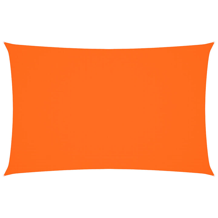 solsejl 4x7 m rektangulær oxfordstof orange
