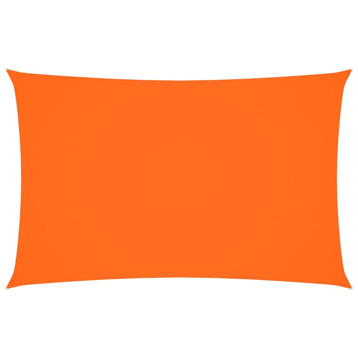 solsejl 4x7 m rektangulær oxfordstof orange
