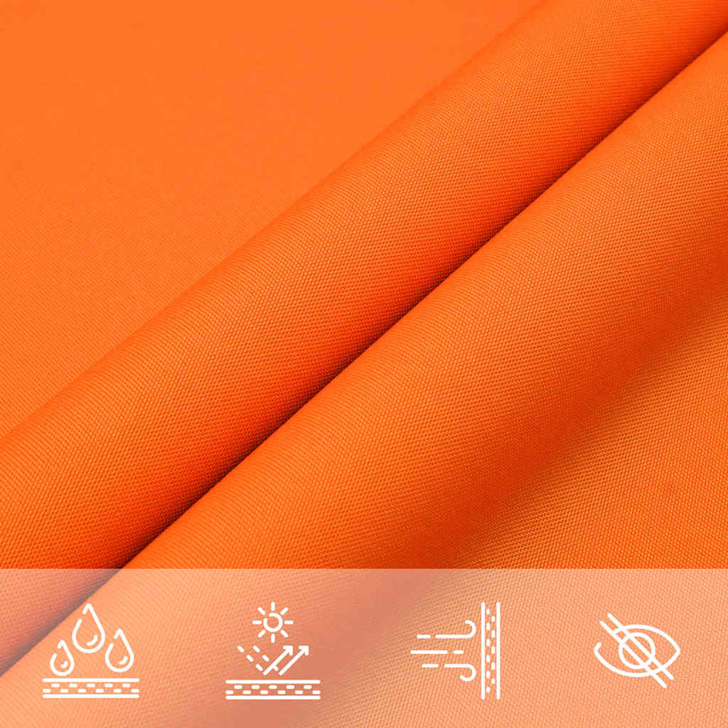 solsejl 3x3x4,24 m trekantet oxfordstof orange