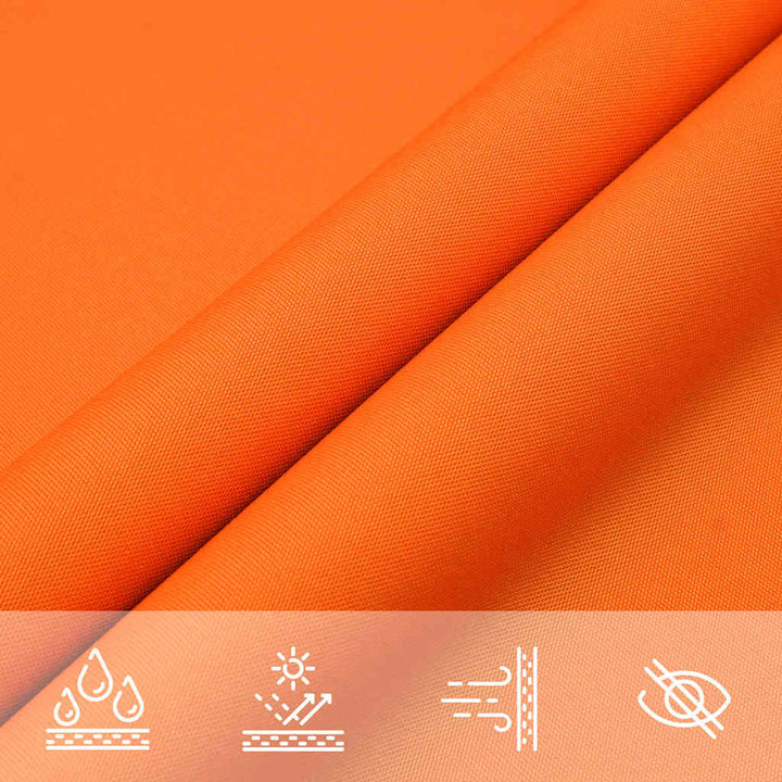 solsejl 3x3x4,24 m trekantet oxfordstof orange