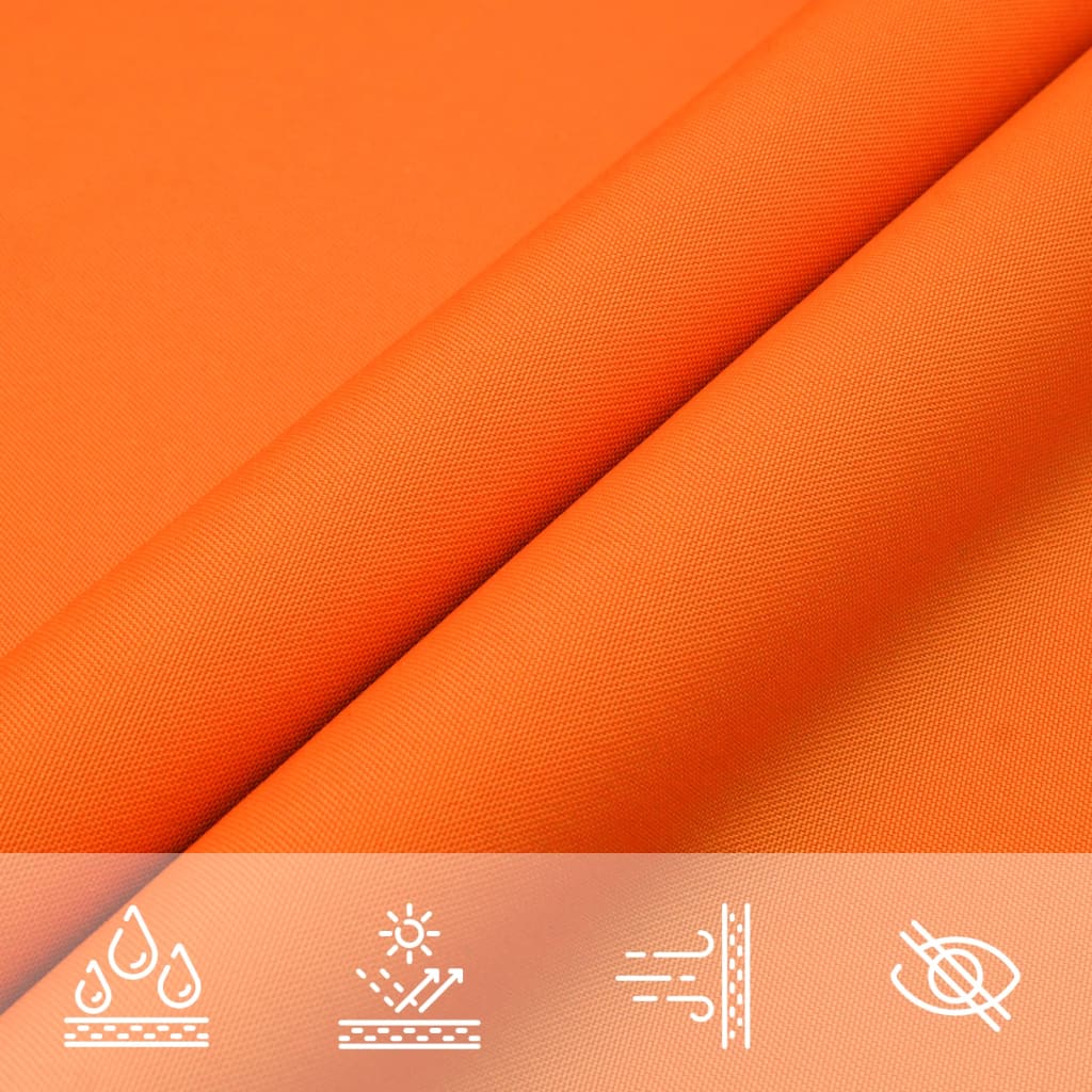 solsejl 4,5x4,5x4,5 m oxfordstof trekantet orange