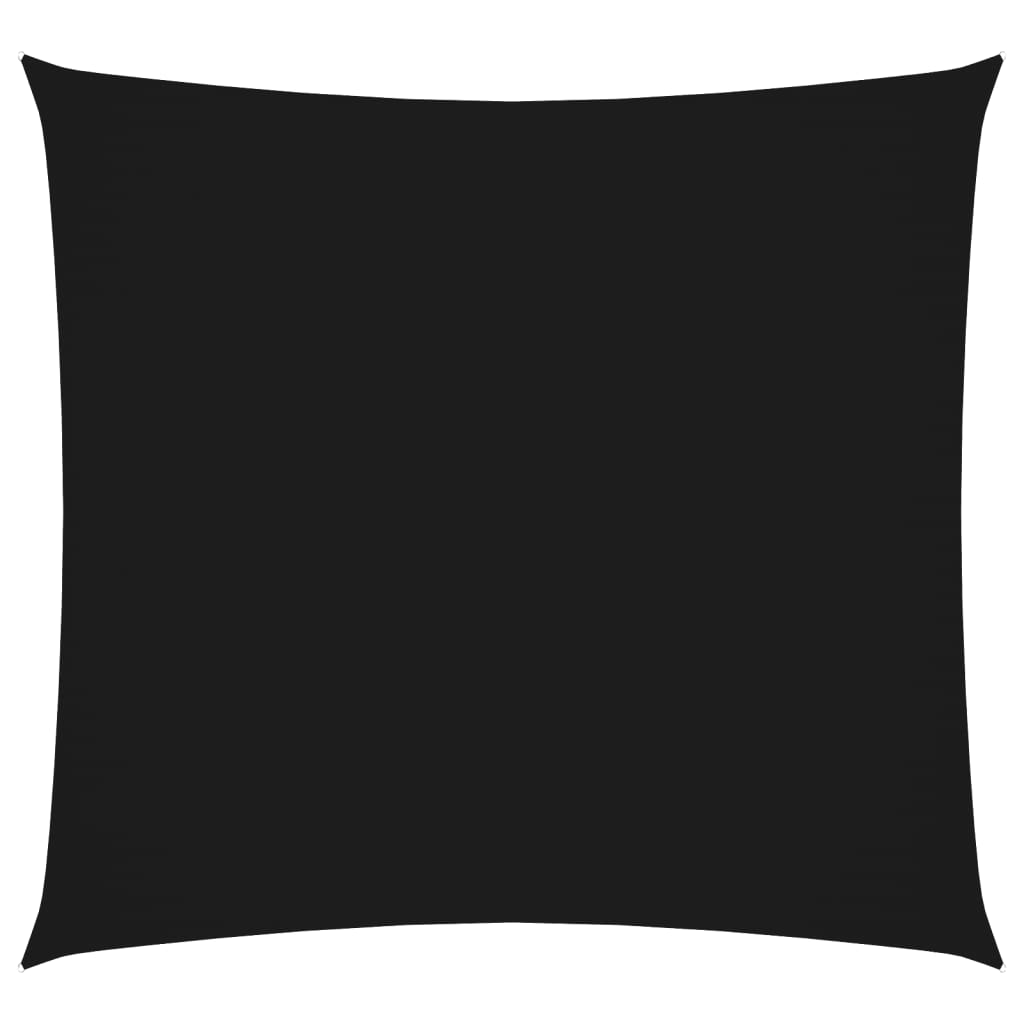 solsejl 3,6x3,6 m oxfordstof firkantet sort